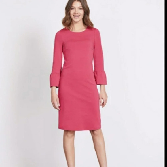 Boden Lavinia Ponte Knit Dress in Rose - Size 4 - Picture 1 of 7
